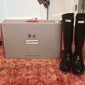Black Hunter Adjustable Rain Boots size 7/38